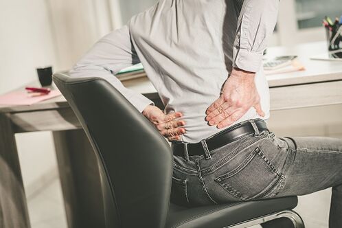 lower back pain in man