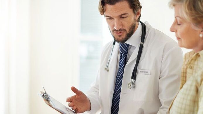 woman at a doctor's examination